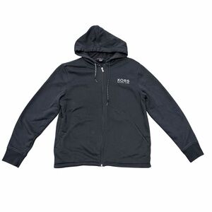 Michael Kors Black Full Zip Hoodie w/ Logo Drawstrings (Size L)